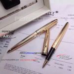 Perfect Replica AAA Mont Blanc Meisterstuck All Gold Pens and Pen Case Lovers Set